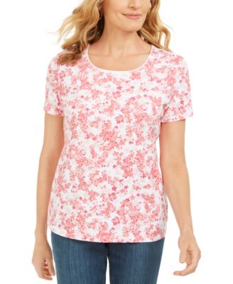 Karen Scott - Floral-Print Top