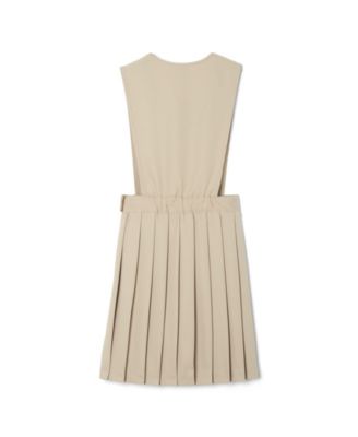 Big Girls V-Neck Pleated Jumper