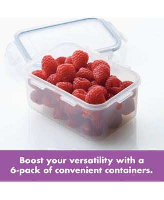 Lock n Lock Easy Essentials Rectangular 20-Oz. Food Storage Container, Set of 6