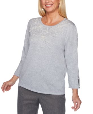 alfred dunner petite sweatshirts