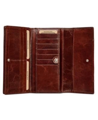 Casablanca Collection RFID Secure Ladies Trifold Wing Wallet