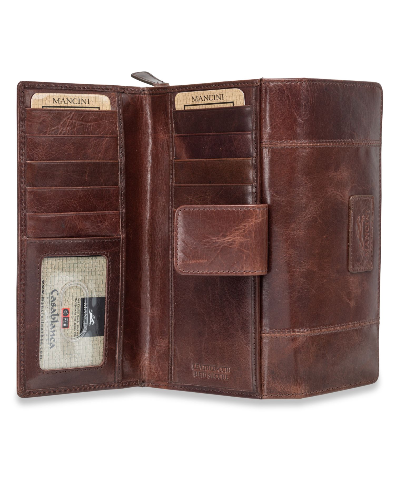 Casablanca Collection RFID Secure Ladies Clutch Wallet