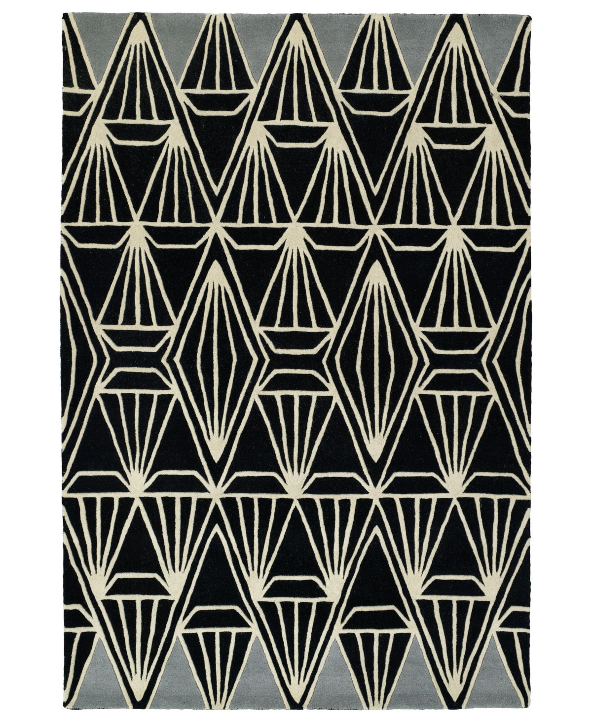 Kaleen Origami ORG01-02 Black 8' x 10' Area Rug - Black