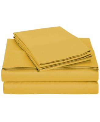 University Solid Microfiber 6-Pc. Sheet Set, Full