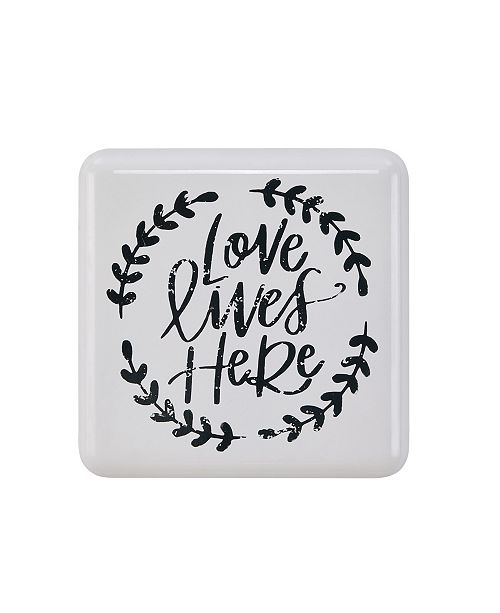 Danya B Love Lives Here Farmhouse Home Decor Wall Art Reviews