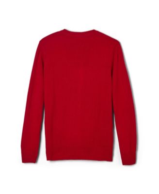 Big Girls Anti-Pill Crew Neck Cardigan Sweater