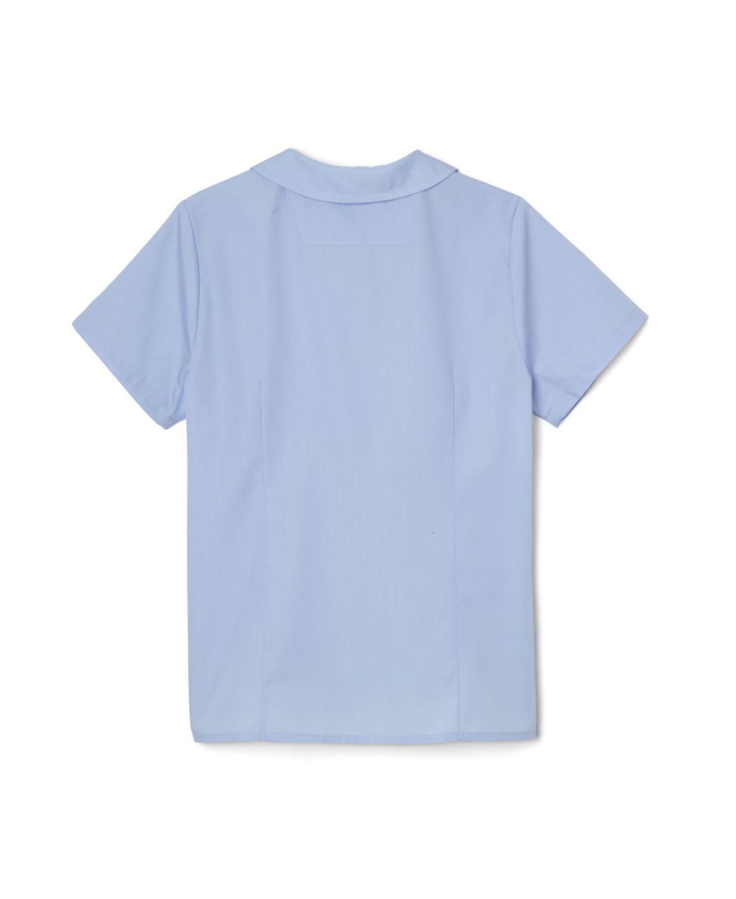 Big Girls Short Sleeve Modern Peter Pan Blouse