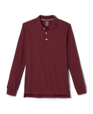 French Toast Little Boys Long Sleeve Pique Polo Shirt