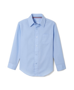 French Toast Husky Boys Long Sleeve Dress Shirt with Expandable Collar