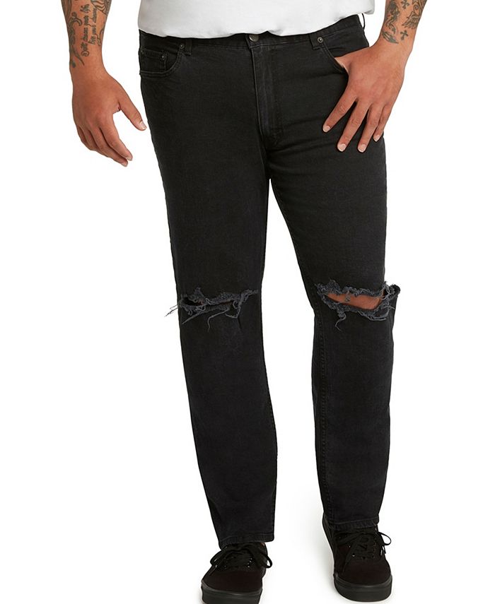 Mvp Collections By Mo Vaughn Productions - MVP Collections Athletic-Fit Slit Knee Stretch Jeans