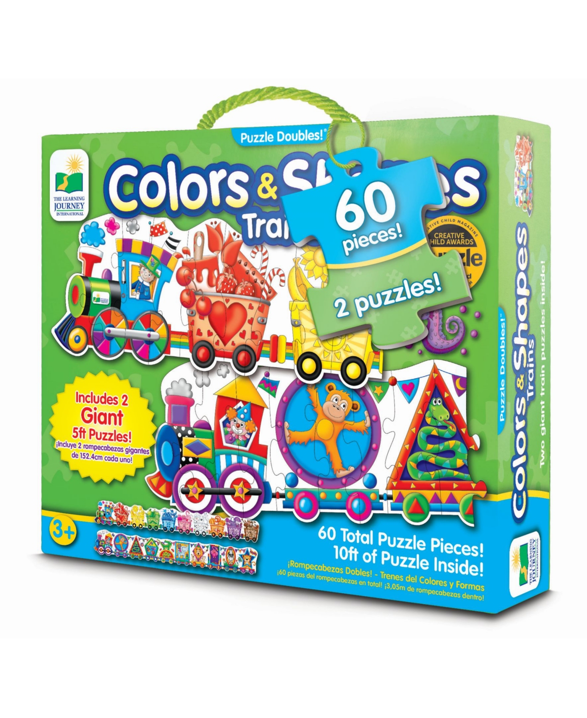 Shop The Learning Journey Puzzle Doubles- Giant Colors And Shapes Train Floor Puzzles In Multi