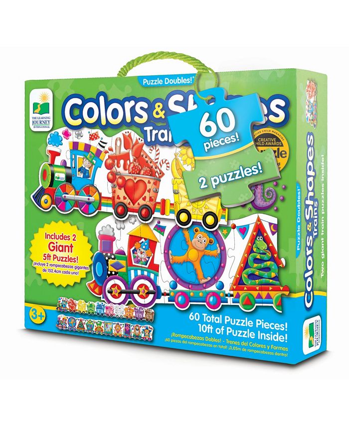The Learning Journey Puzzle Doubles- Giant Colors and Shapes Train