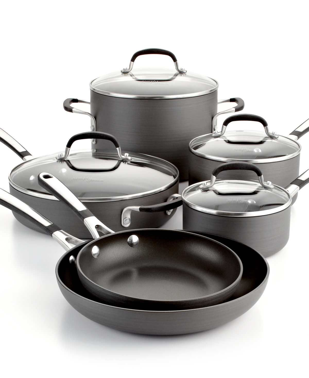 UPC 016853037759 product image for Simply Calphalon Nonstick 10-Pc. Cookware Set | upcitemdb.com