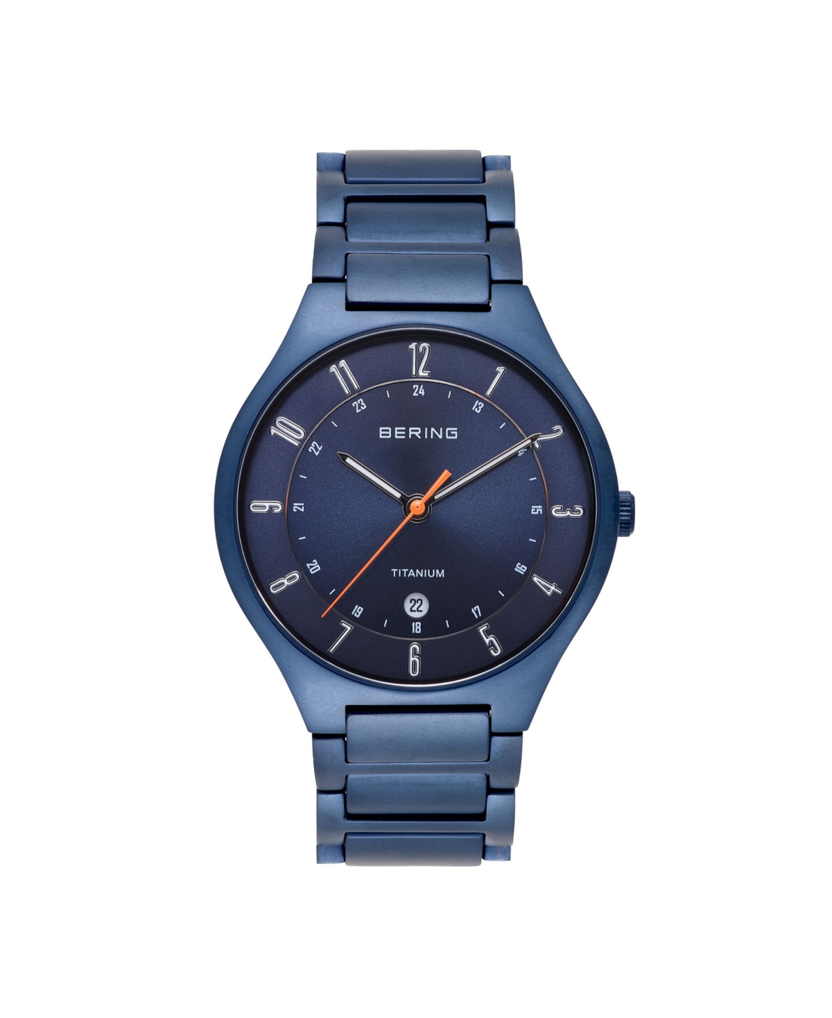 Men's Blue Titanium Bracelet Watch 39mm - Blue