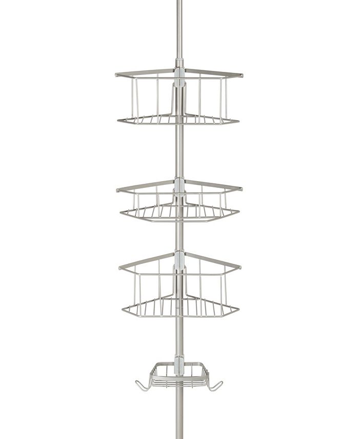 Richards Homewares Laguna ESatin Nickle Tension Shower Caddy Macy's