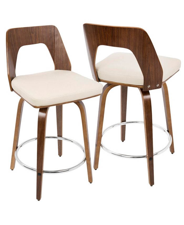 Lumisource Trilogy 24" Counter Stool, Set of 2 & Reviews Furniture
