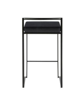 Fuji Black Counter Stool
