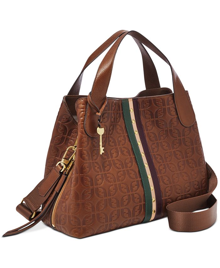 Fossil maya discount leather satchel