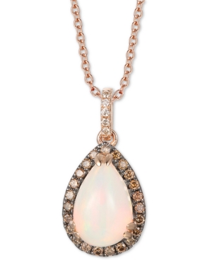 image of Le Vian Neopolitan Opal (1-5/8 ct. t.w.) & Diamond (1/2 ct. t.w.) Teadrop 20
