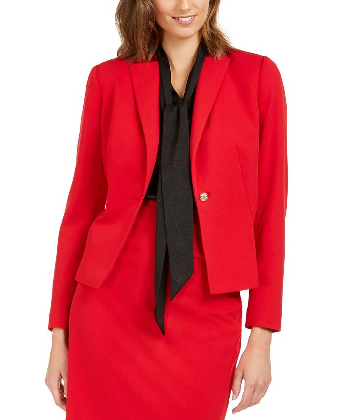 Calvin klein red 2025 blazer