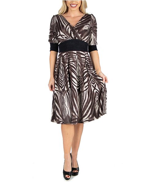 24seven Comfort Apparel Women S Knee Length Dress Reviews