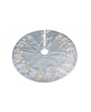 Manor Luxe Winter Pine Cone Christmas Tree Skirt 56