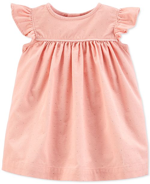 Carter S Baby Girls Cotton Glitter Dot Corduroy Dress Reviews Kids