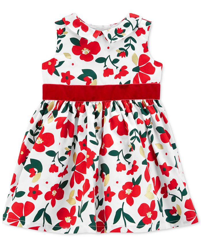 Carter s Baby Girls Sateen Floral Print Dress Macy s