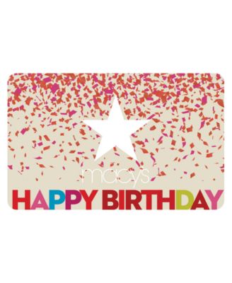 Macy's - Birthday  E-Gift Card