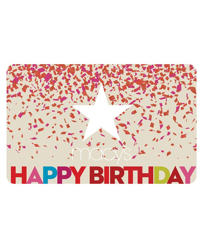 Macy's Happy Birthday EGift Card Macy's