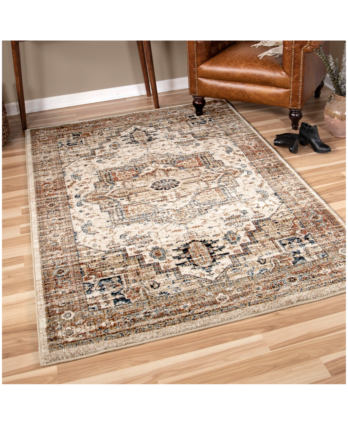 Closeout! Orian Aria Heriz Medallion Area Rug