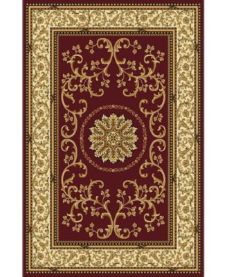 Km Home Closeout  Navelli 1318 Area Rug In Red