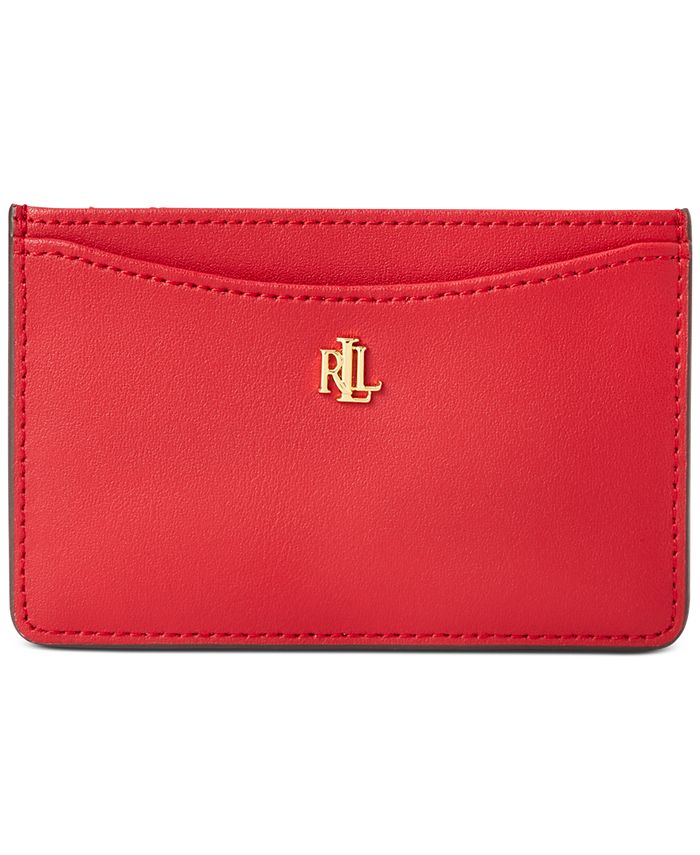Lauren Ralph Lauren Slim Leather Card Case & Reviews - Handbags 