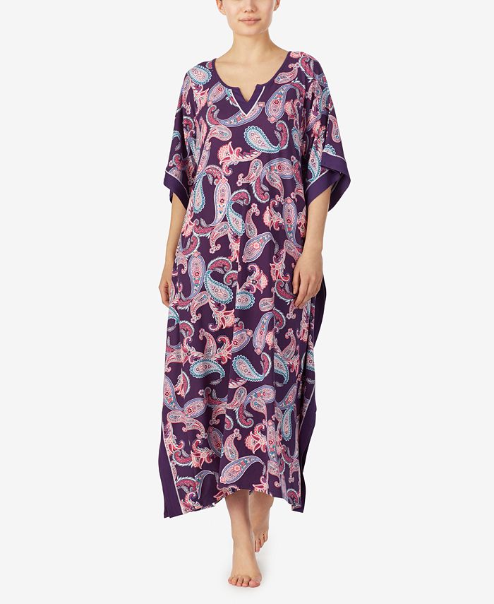 Ellen Tracy Paisley and Classic Medallion Prints Knit Caftan & Reviews ...