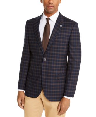 brown plaid sportcoat