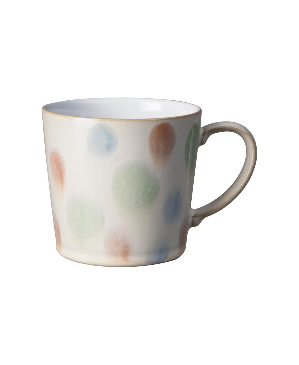Multi Spot Painted Large Mug - Multi Colored And Hand Painted