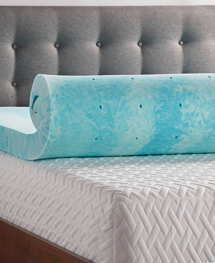 Lucid 4" Gel Swirl Memory Foam Mattress Topper, King Macy's