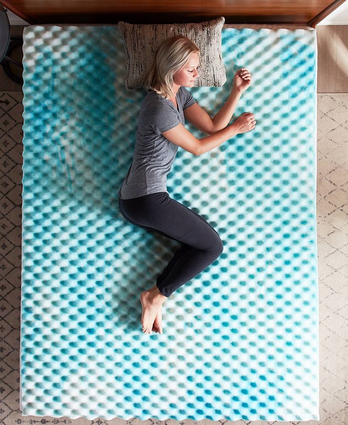 Lucid 2" Convoluted Gel Topper, Twin Macy's