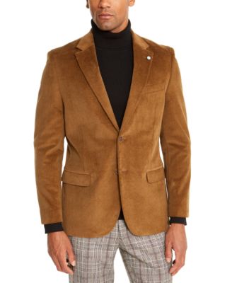 nautica tan microsuede modern fit sport coat