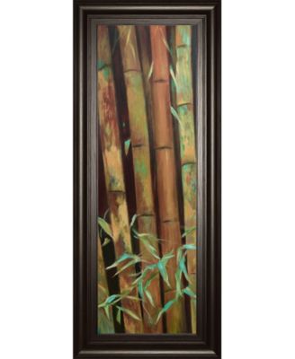 Bamboo Finale I by Suzanne Wilkins Framed Print Wall Art - 18" x 42"