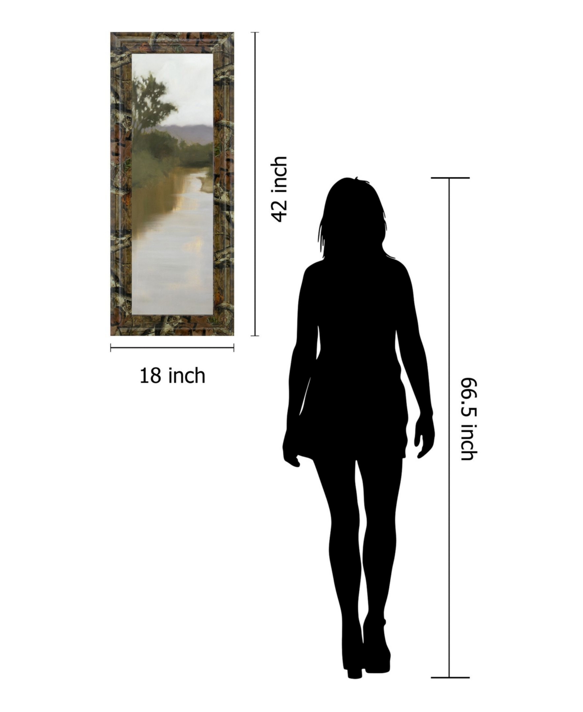 Classy Art River Journey by Megan Lightell Framed Print Wall Art - 18