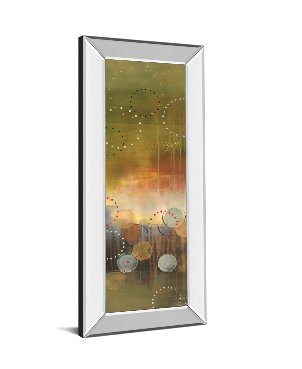 Classy Art Circles Panel I by Jeni Lee Mirror Framed Print Wall Art - 18