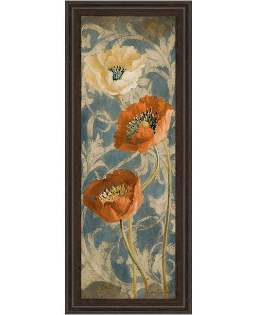 Classy Art Poppies De Bleu Ii By Lanie Loreth Framed Painted Print Wall Art 18 X 42 Reviews All Wall Decor Home Decor Macy S