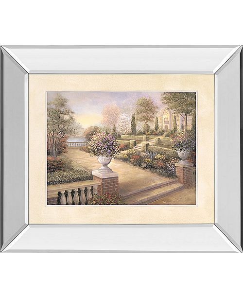 Classy Art Patio View By Vivian Flasch Mirror Framed Print Wall