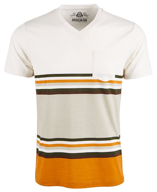 American Rag Men S Explorer Stripe V Neck T Shirt Created For