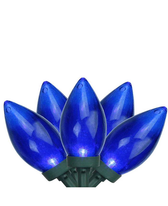 Northlight Set of 25 Blue LED C9 Christmas Lights Green Wire Macy's