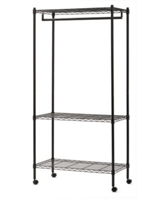 Edsal Steel Garment Rack with Wheels