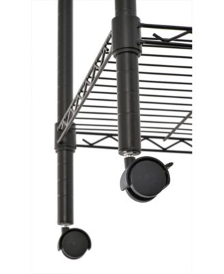 Edsal Steel Garment Rack with Wheels