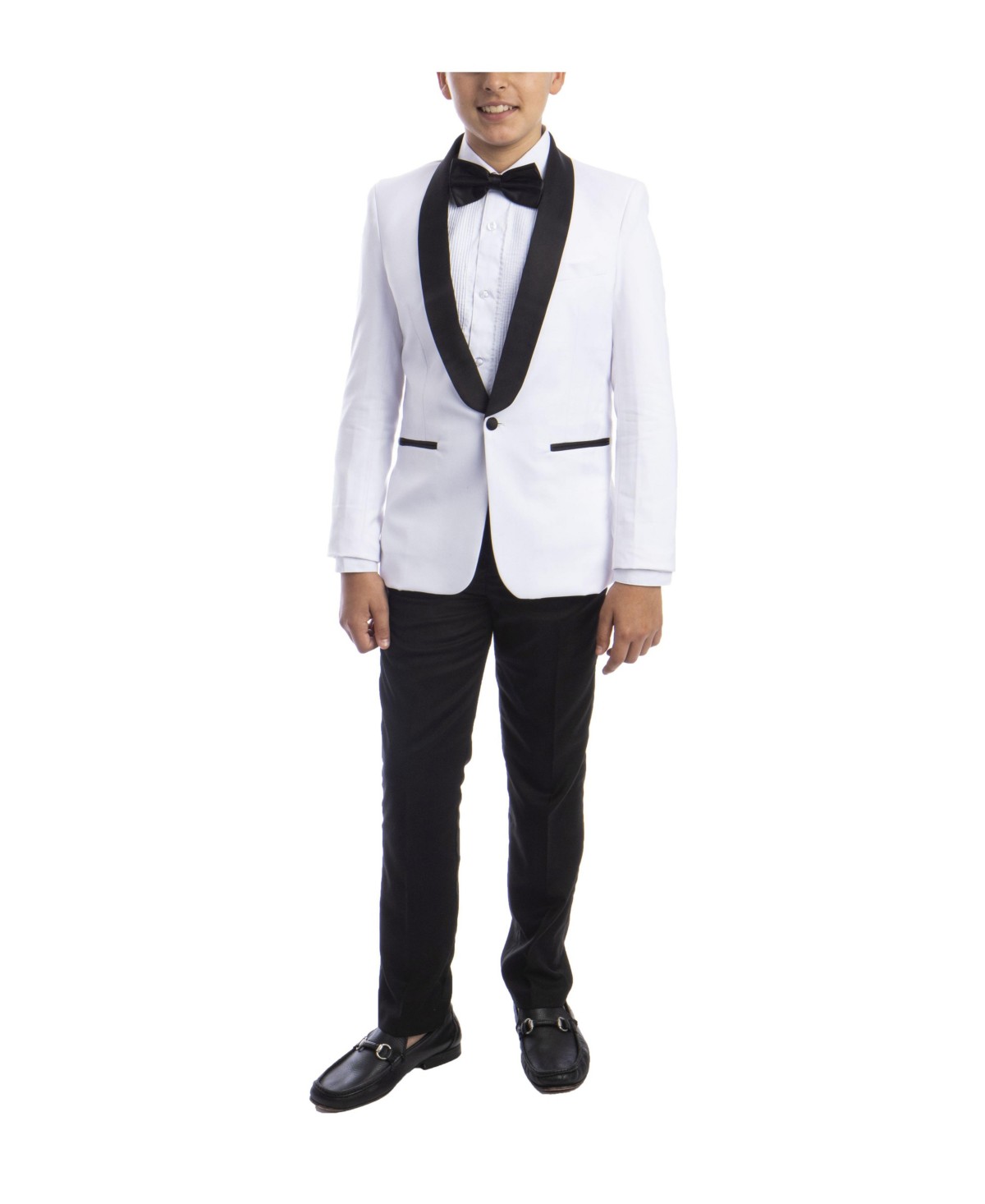 Детские Perry Ellis Big Boy's 5-Piece Slim Fit Shawl Tuxedo Set — фото 1