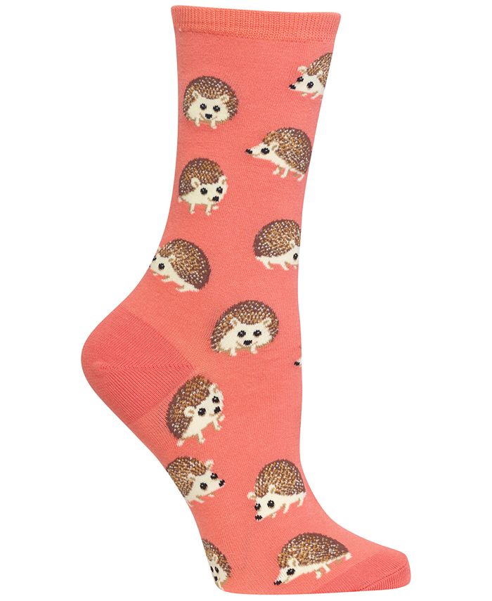 Hot Sox Women's Hedgehog Crew Socks - Macy's
